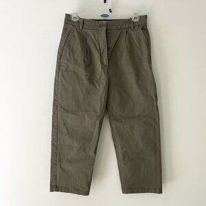 MaxMara Pleated Cotton Cropped Pants